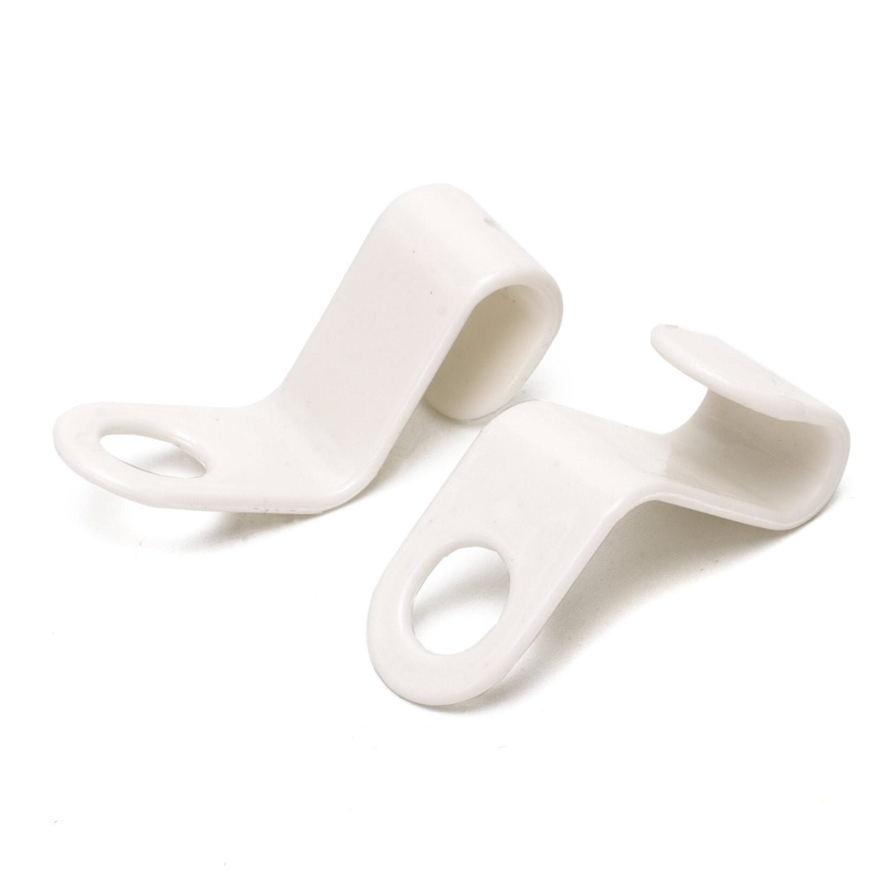 Conector tip cârlig din plastic alb pentru umerașe - ideal pentru organizarea articolelor speciale - HUMERO