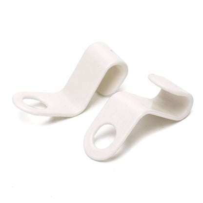 Conector tip cârlig din plastic alb pentru umerașe - ideal pentru organizarea articolelor speciale - HUMERO