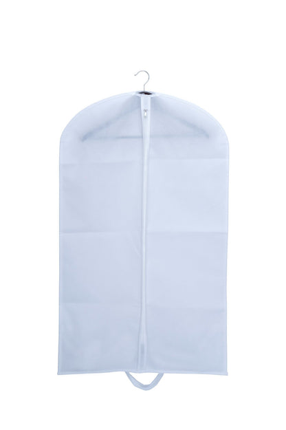 Husa pentru costum, cu maner, din material netesut, Polipropilenă, 60 x 100 cm, Alb, UUHH02 - HUMERO