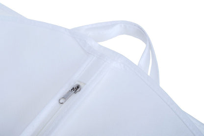 Husa pentru costum, cu maner, din material netesut, Polipropilenă, 60 x 100 cm, Alb, UUHH02 - HUMERO