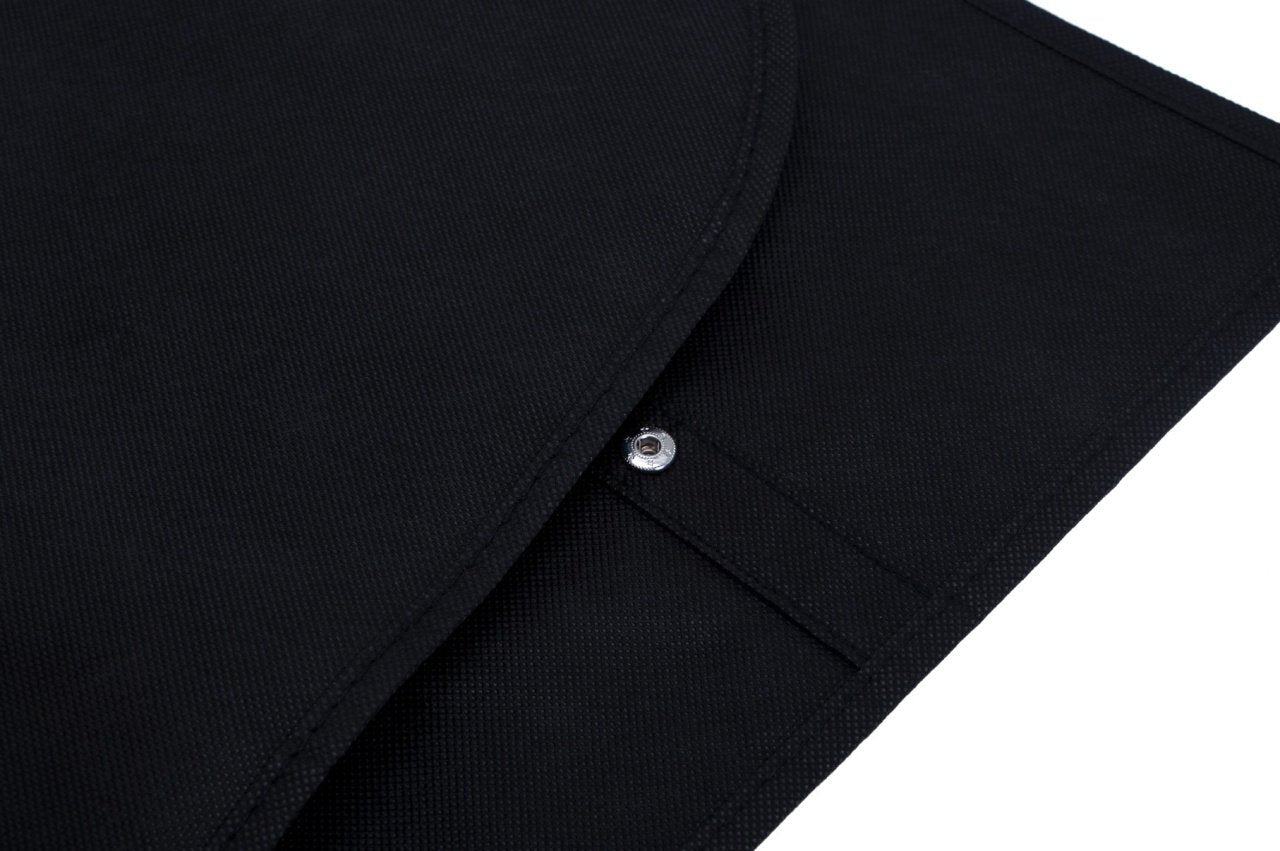 Husa pentru costum, cu maner, din material netesut, Polipropilenă, 60 x 100 cm, Negru, UUHH01 - HUMERO