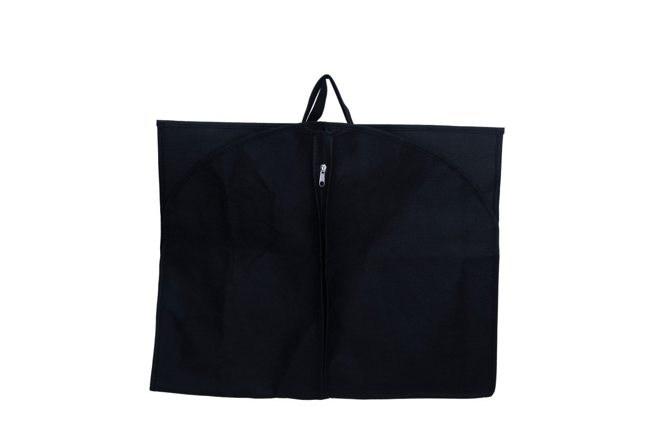 Husa pentru costum, cu maner, din material netesut, Polipropilenă, 60 x 100 cm, Negru, UUHH01 - HUMERO