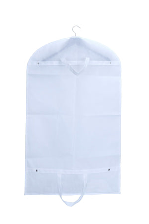 Husa pentru costum, cu maner, din material netesut, Polipropilenă, 60 x 130 cm, Alb, UUHH04 - HUMERO
