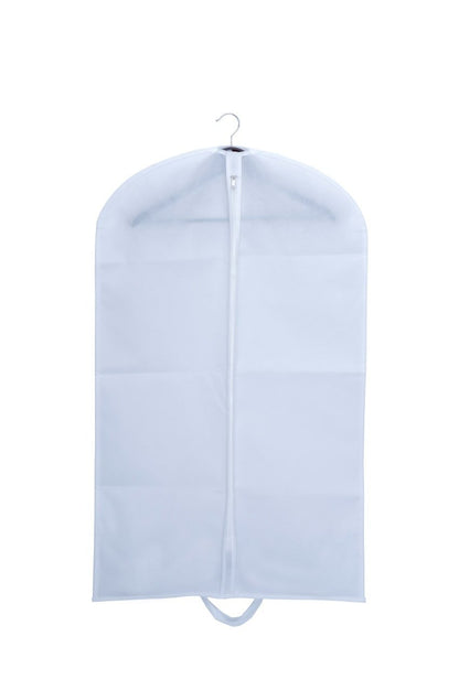Husa pentru costum, cu maner, din material netesut, Polipropilenă, 60 x 130 cm, Alb, UUHH04 - HUMERO