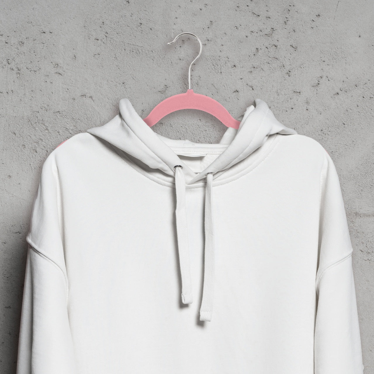 Umeraș antialunecare acoperit cu catifea roz, cu bară pentru pantaloni - ideal pentru rochii, fuste, pantaloni, bluze și tricouri - HUMERO