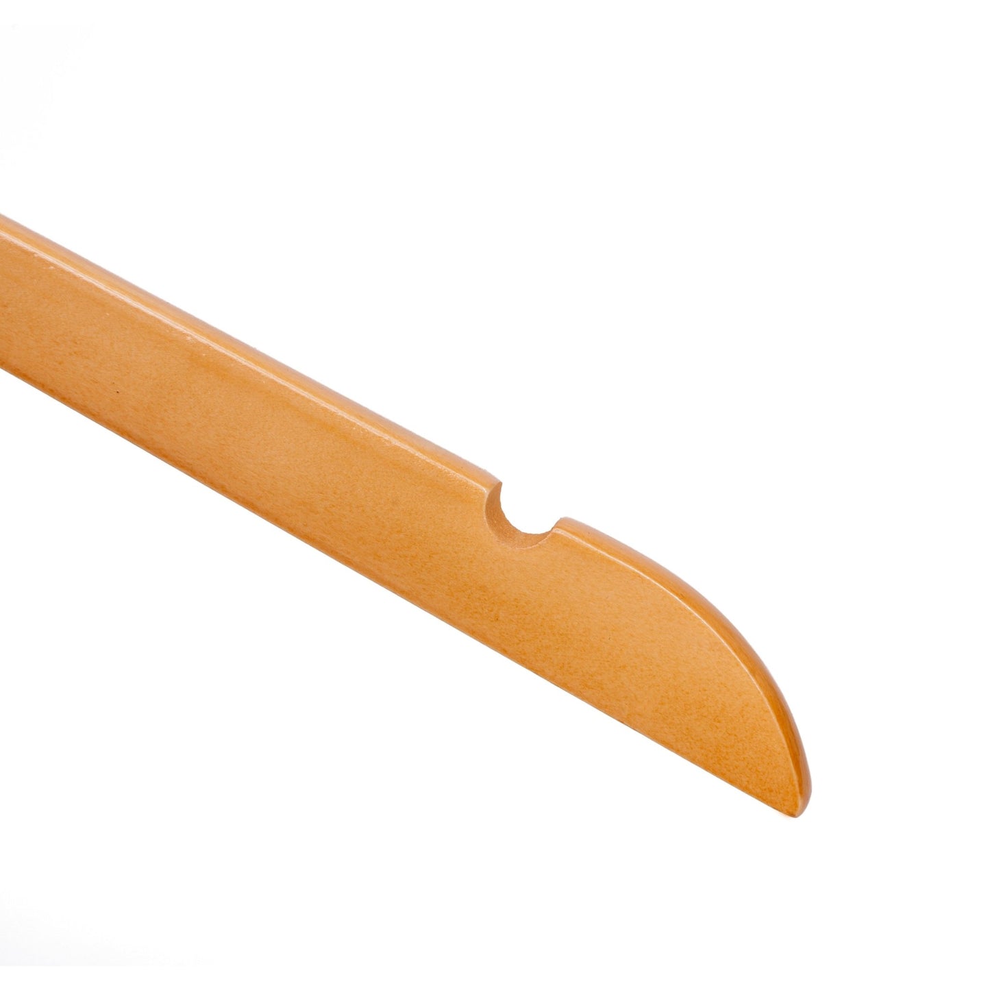 Umeraș din lemn de arțar natur simplu - ideal pentru cămăși, bluze, tricouri și rochii - HUMERO