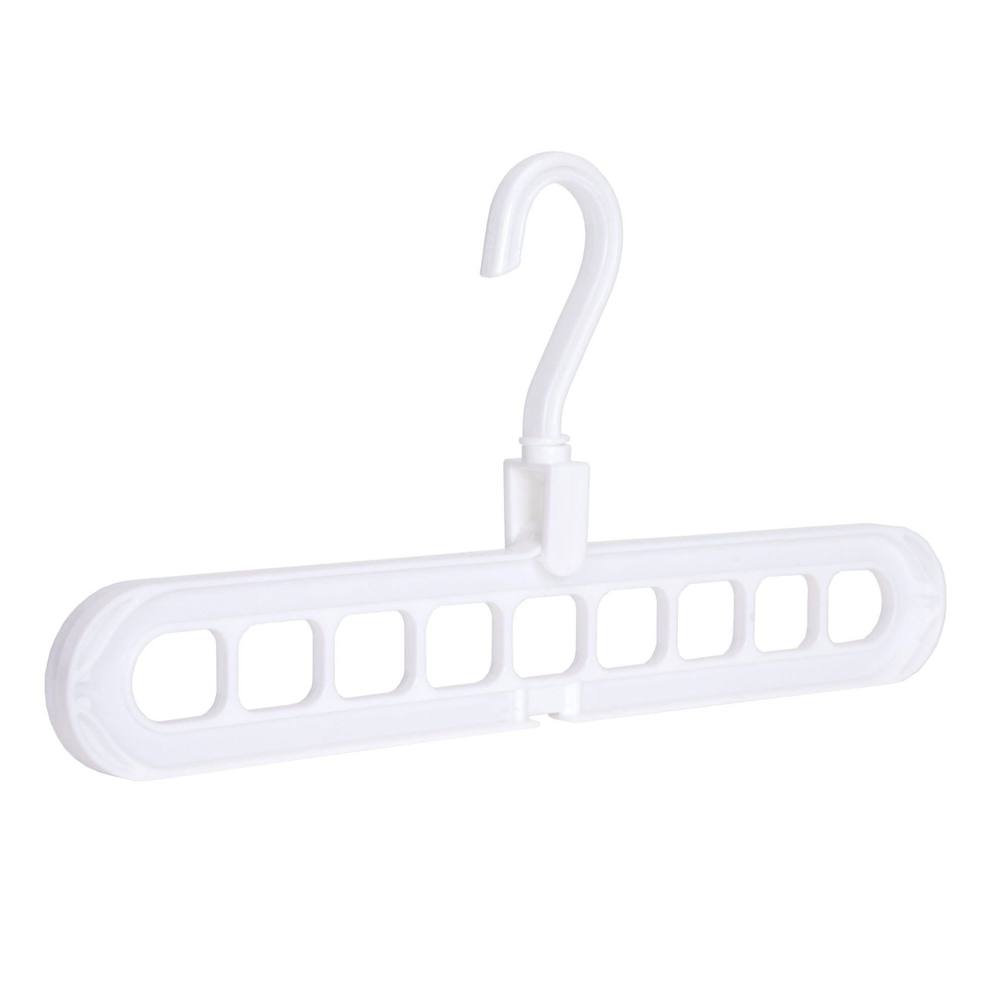 Umeraș din plastic alb pentru organizare orizontală și verticală - ideal pentru articole speciale - HUMERO