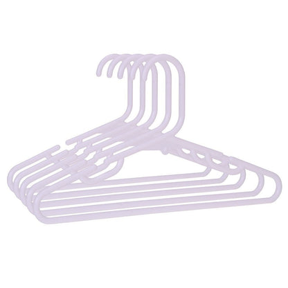 Umeraș pentru copii din plastic alb cu design ergonomic cu bară pentru pantaloni - ideal pentru pantaloni, rochii, fuste, cămăși, bluze și tricouri - HUMERO